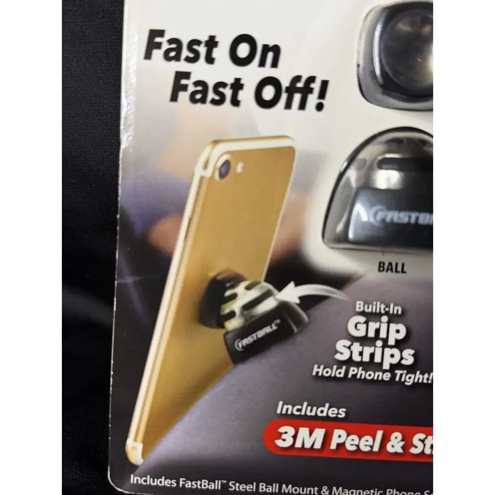 New Fastball Magnetic Ball & Socket Phone Mount BulbHead Dashboard 360 Any Angle